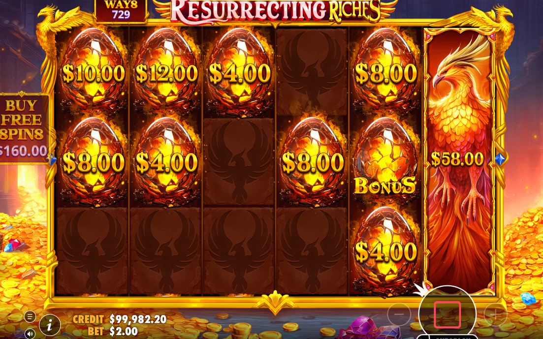 Base Game grid with gem and card symbols