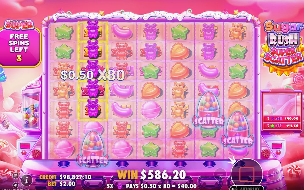 Free Spins play on the 7x7 grid