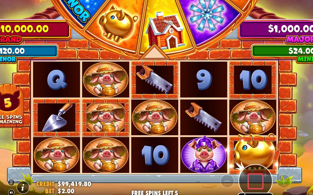 Wolf reveals a cash or jackpot prize behind each house